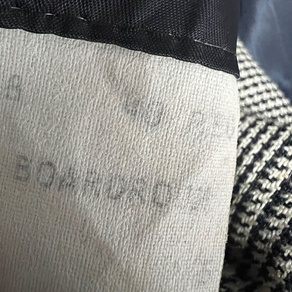 Hickey Freeman Newman Marcus men blazer sport coat houndstooth beige/black 40R - Picture 7 of 7